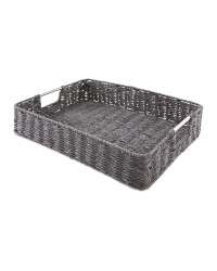 Rustic Design Outdoor Tray - Black