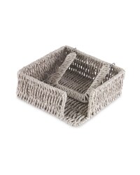 Rustic Outdoor Napkin Holder - Grey