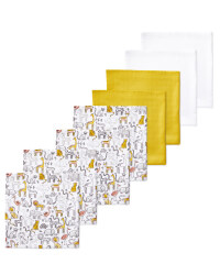 Safari Muslin Cloths 8 Pack