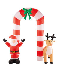 Santa & Rudolph Inflatable Arch
