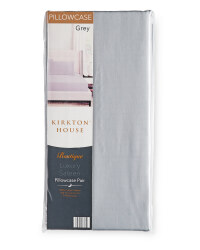 Kirkton House Sateen Pillowcase Pair - Grey
