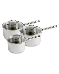 Crofton Stainless Steel Saucepan Set