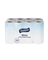 White 24 Pack Toilet Tissue