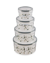 Scandi Round Clip Lid Storage