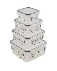 Scandi Square Clip Lid Storage