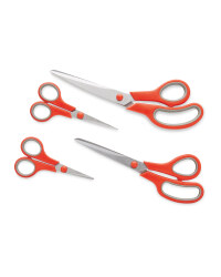 Scissors Set 4-Pack - Red/Grey
