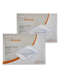 Script A4 Laminating Pouches 2 Pack
