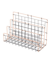Script Black/Copper Letter Rack