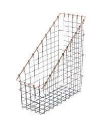 Script Black/Copper Wire File Holder