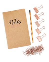 Script Copper Notepad Set