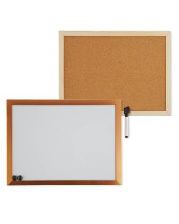 Script Corkboard & Copper Wipeboard