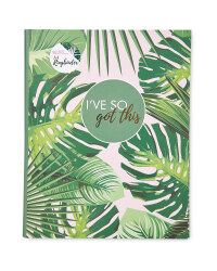 Script Palm Leaf Ring Binder