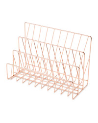 Script Wire Copper Letter Rack