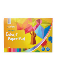 Script XLarge Colour Paper Pad