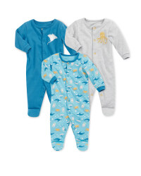 Sea Life Sleepsuit 3 Pack