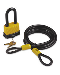 Home Protector Padlock With Cable