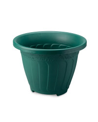 Self-Watering Round Pot - Green