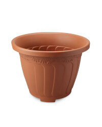 Self-Watering Round Pot - Terracotta