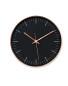 Sempre Black Wall Clock - Copper