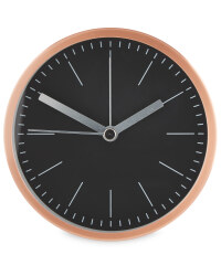 Sempre Designer Alarm Clocks - Rose Gold/Black
