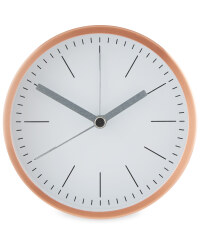 Sempre Designer Alarm Clocks - Rose Gold/White
