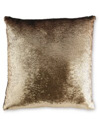 Kirkton House Sequin Cushion - Gold/Blue