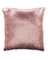 Kirkton House Sequin Cushion - Pink/Silver