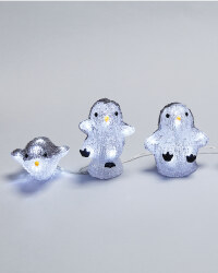 Set Of 5 Acrylic LED Penguins