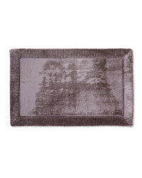 Shiny Design Memory Foam Bath Mat - Grey
