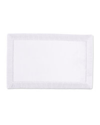 Shiny Design Memory Foam Bath Mat - White