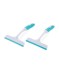Kirkton House Shower Wiper 2 Pack - Blue