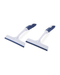 Kirkton House Shower Wiper 2 Pack - Dark Blue