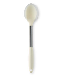 Silicone Deep Spoon - Cream