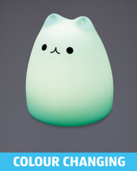 Silicone Cat Night Light - Blue