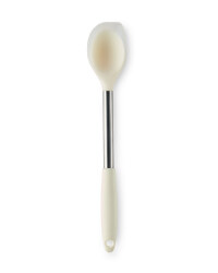 Silicone Corner Spoon - Cream