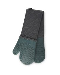 Silicone Double Oven Glove - Grey