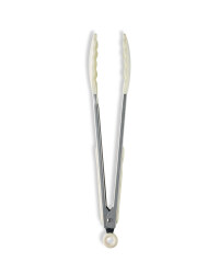 Silicone Kitchen Tong - Cream