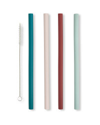 Silicone Smoothie Straws 4 Pack