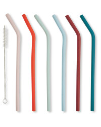 Silicone Straws 6 Pack