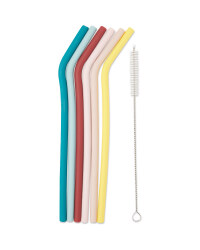 Silicone Straws 6 Pack