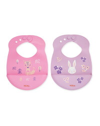 Woodland Silicone Bib 2 Pack