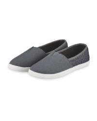 Silver Ladies' Casual Pumps