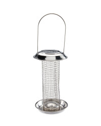 Silver Peanut Bird Feeder