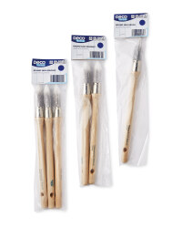 Silver Round Sash Brush Set