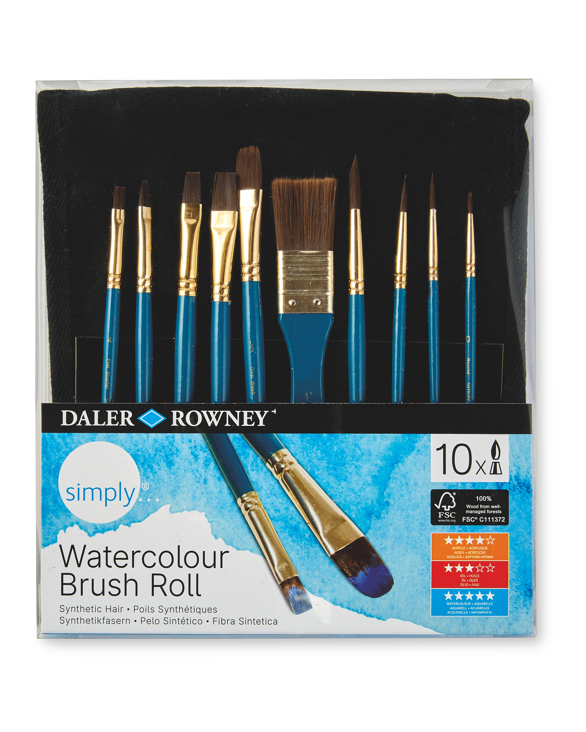 Simply Watercolour Paint Brushes Set