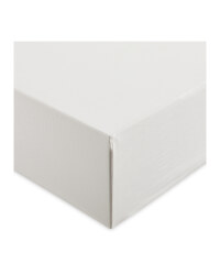 Single 100% Cotton Fitted Sheet - Cream