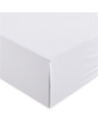 Single 100% Cotton Fitted Sheet - White