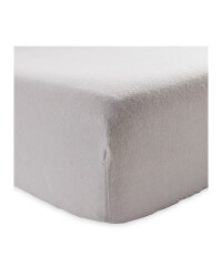 Single Brushed Cotton Fitted Sheet - Grey