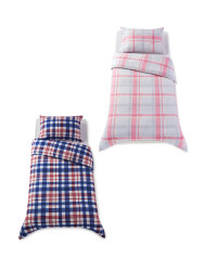 Single Cotton Duvet Set Check