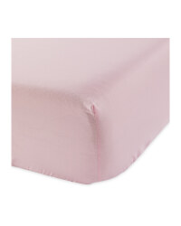 Single Easy Care Fitted Sheet - Pink